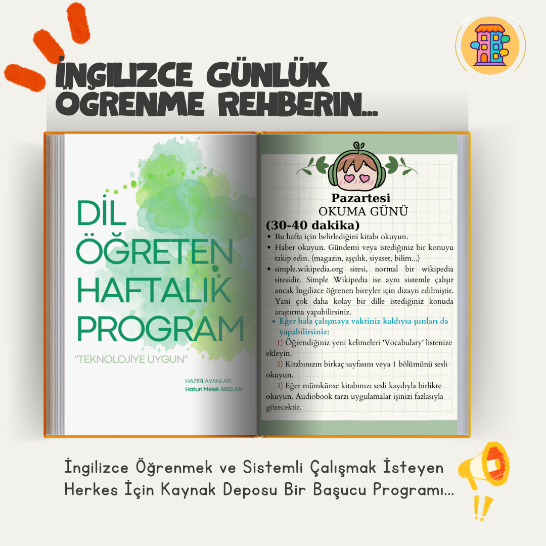 Her Gün İngilizce Öğreten Başucu Programı 1 Her Gün İngilizce Öğreten Başucu Programı