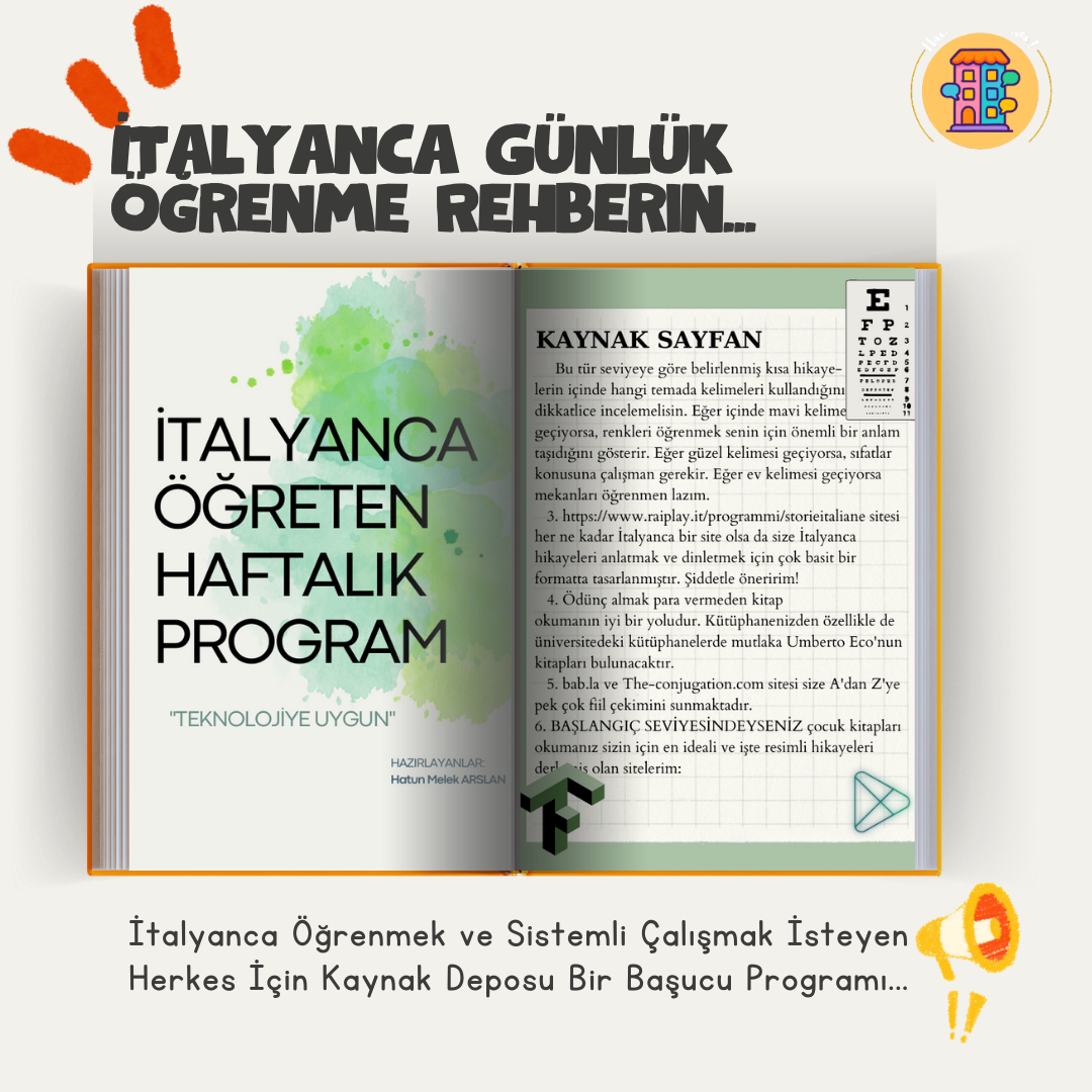 Her Gün İtalyanca Öğreten Başucu Programı 1 Her Gün İtalyanca Öğreten Başucu Programı