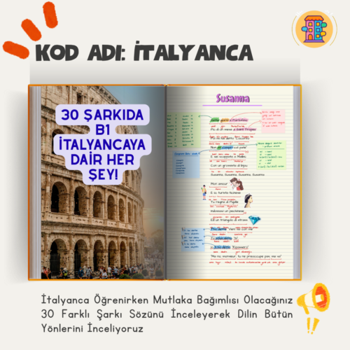 İtalyanca Sıfırdan B1 Seviye Şarkılar